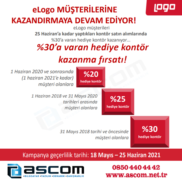 eLogo müşterileri kontör kampanyası